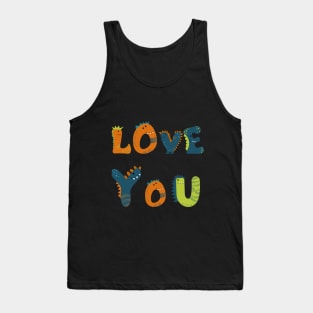 Dino Love Creative and Cute Gift Tank Top